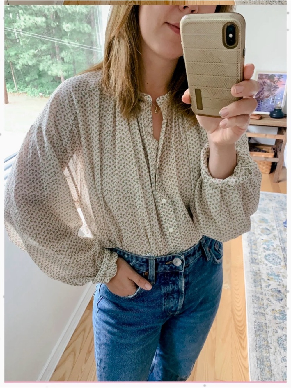 Doen Jane Blouse Petite Bisou print